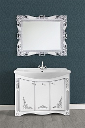 Водолей Зеркало в раме "Кармен 101" серебро – фотография-3